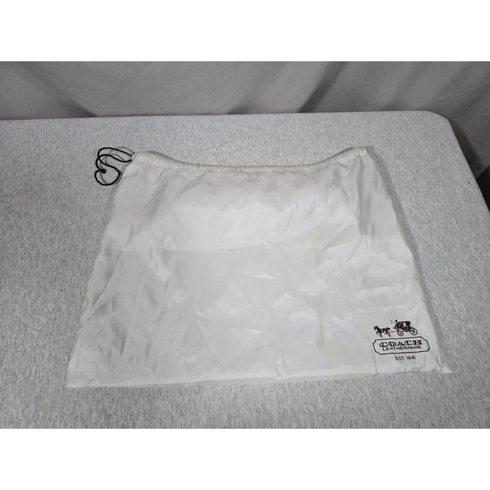 Coach Leatherware White Dustbag Drawstring Bag Storage Bag